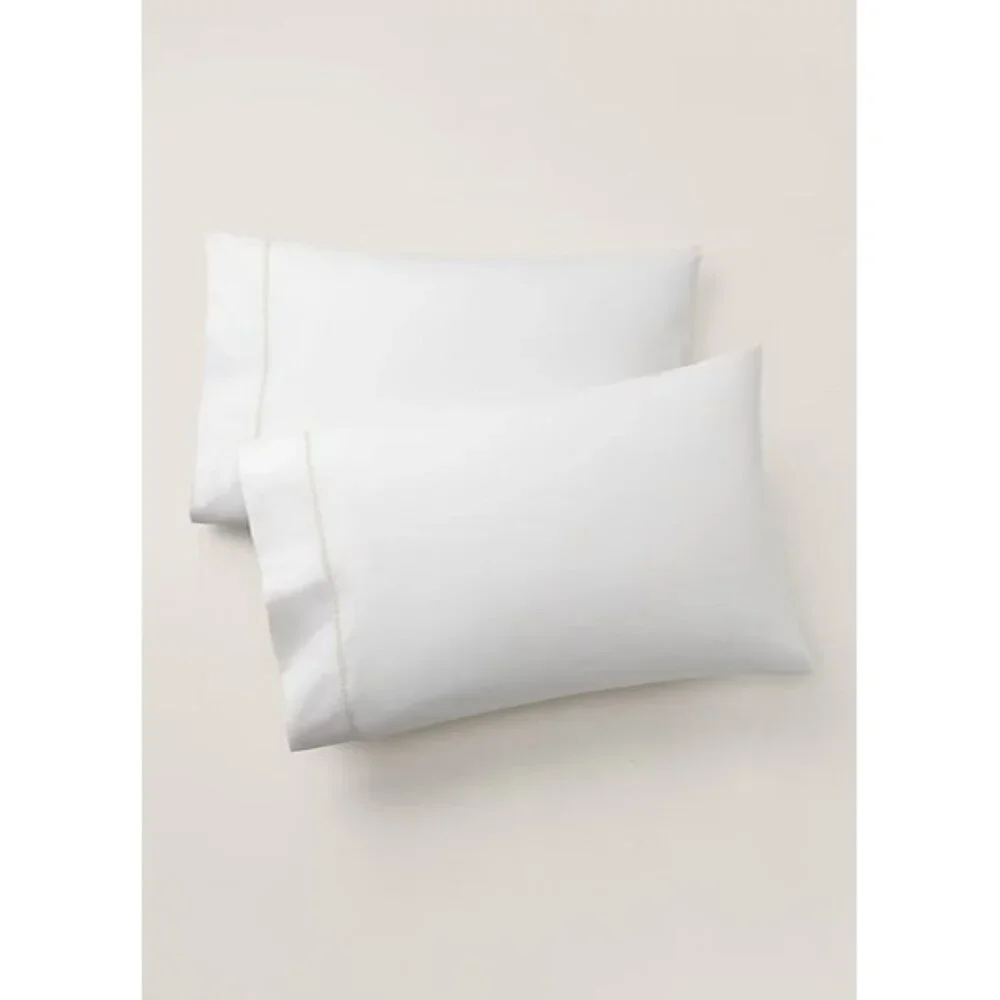 Ralph Lauren Palmer Organic Cotton Percale 2 Standard Pillowcases Sand Dune New